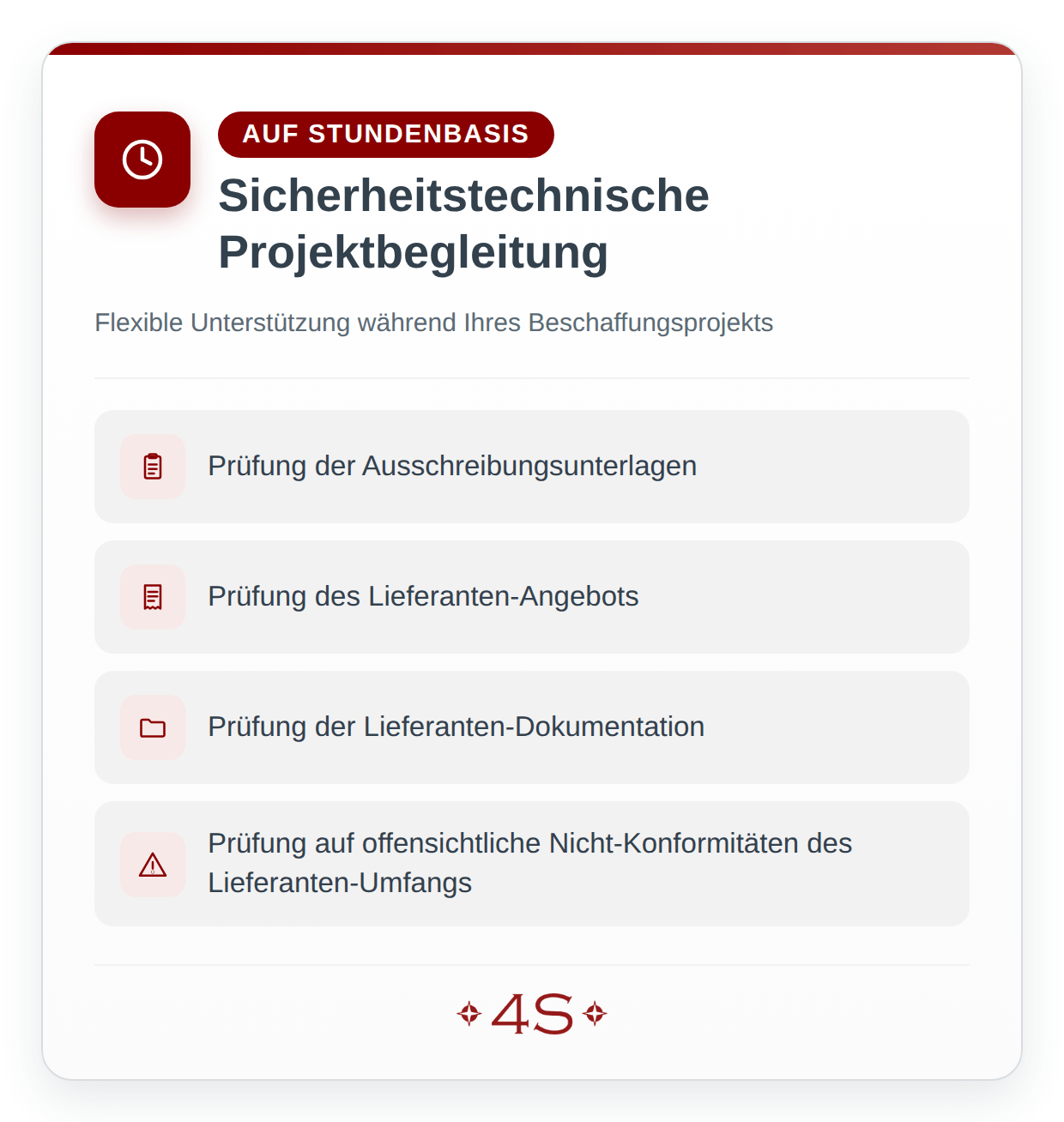Sicherheitstechnische Projektbegleitung