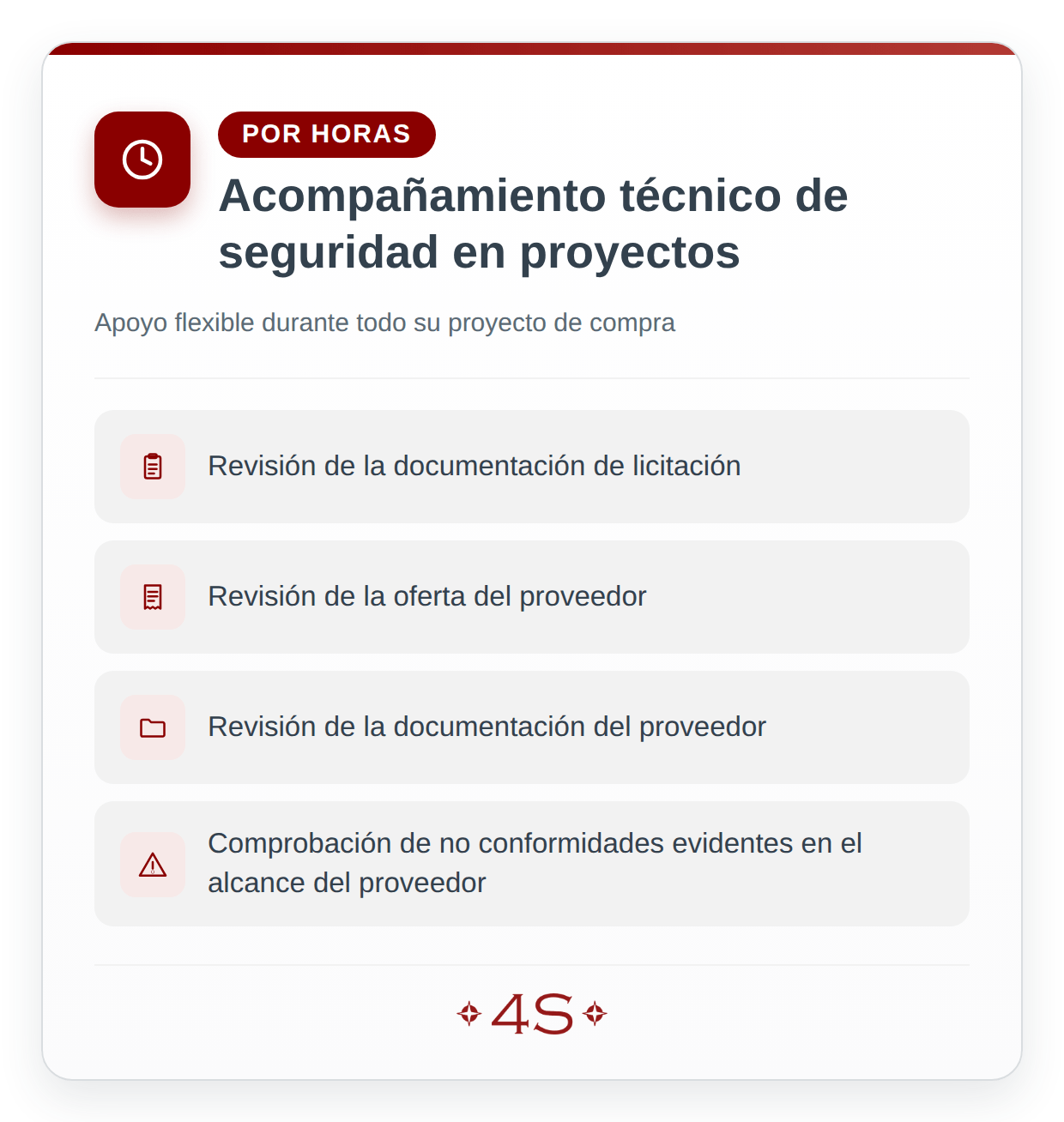 Acompañamiento técnico de seguridad en proyectos